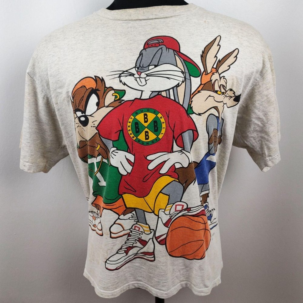 Vintage 1990s Loony Tunes T-Shirt Front & Back Gra